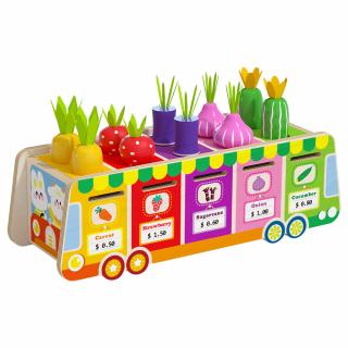 Jucarie Montessori din Lemn ,       Sortator de Forme  Culori