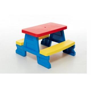Masa Picnic Copii Albastra ,       Plastic Rezistent Interior Exterior