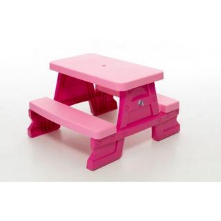 Masa Picnic Copii Roz ,       Plastic Rezistent Interior Exterior