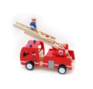 Masina de Pompieri din Lemn Fire Truck