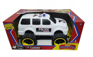 Masinuta de Politie cu roti Mari Jumbo Jucarie de tras pentru Copii