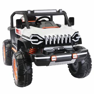 Masinuta electrica Jeep Alb cu 2 Locuri 4x4 Radiotelecomnda