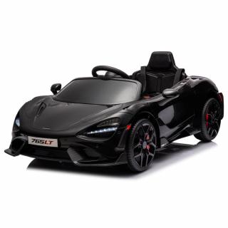 Masinuta electrica McLaren 765LT Roti din spuma si Radiotelecomanda Negru 12V