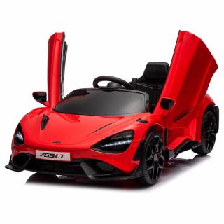 Masinuta electrica McLaren 765LT Roti din spuma si Radiotelecomanda Rosu 12V