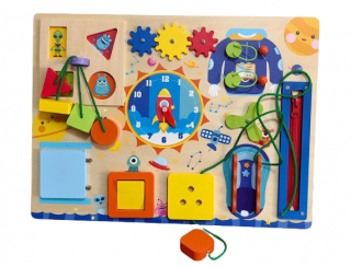 Masuta de activitati Montessori pentru copii mici busy board