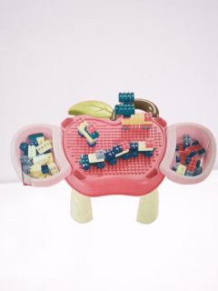 Masuta de joaca copii 2 in1 cuburi constructie