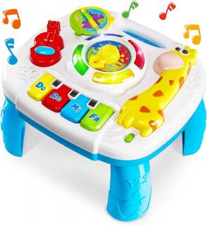Masuta multifunctionala 2 in 1 Activitati Girafa