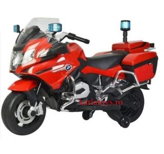 Motocicleta electrica copii BMW R1200 Police 12 v cu roti ajutatoare