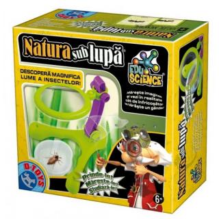 Natura sub lupa ,       Joc educativ de explorare- Insecte D-toys