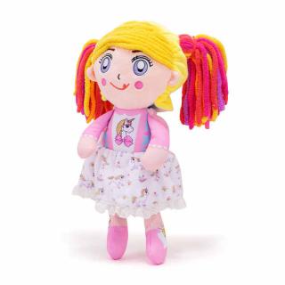 Papusa de Plus Unicorn Reversibila Soozy cu Par Lung ,       39 cm