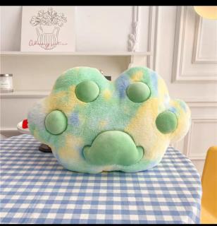 Perna din Plus in Forma de Labuta de Pisica ,       Verde cu Galben
