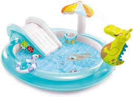 Piscina Gonflabila Intex cu Tobogan Crocodil Pool Water Play