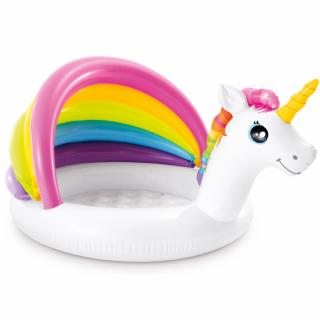 Piscina Gonflabila Unicorn cu acoperis Curcubeu Intex