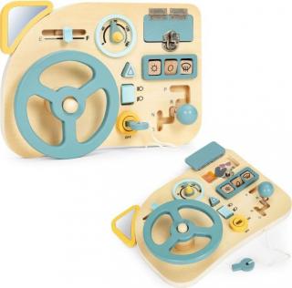 Placa Senzoriala Montessori cu Volan Busy Board