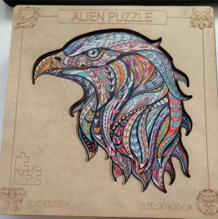 Puzzle 3D Incastru Jigsaw Animale Vultur, Eefant,  Globul, Lupul, Taurul