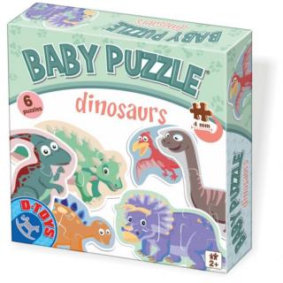 Puzzle baby ,       6 Dinozauri D-toys