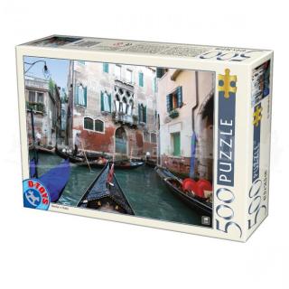 Puzzle Gondole, Venetia, 500 piese D-toys