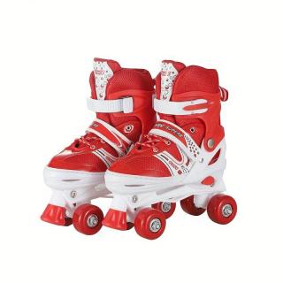 Role Copii Icepatori 4 Roti Reglabile ,       Rosu cu Frana de Siguranta 31-34