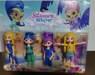 Set 4 Figurine Shimmer  Shine