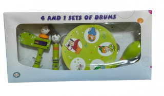 Set 4 Instrumente muzicale pentru copii din lemn