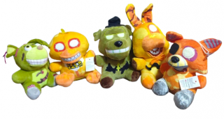 Set 5 Jucarii de Plus FNAF - Five Nights at Freddy s Serie Noua