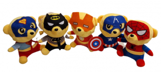 Set 5 Jucarii de plus Ursuleti Supereroi Avengers