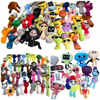 Set 6 Jucarii din Plus Sprunki ,       20 cm