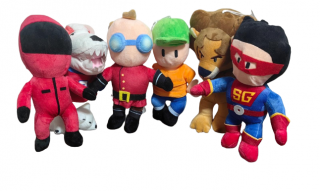 Set 6 Jucarii Mascote din plus desene animate Stumble Guys