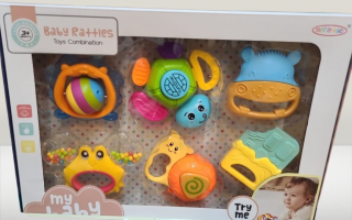 Set 6 Jucarii Zornaitoare Bebe Dentitie Animale ,       Sunete si Texturi Interactive