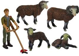 Set de figurine Ferma- ciobanasul si oitele