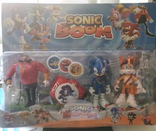 Set Figurine Ariciul Super Sonic   Sonic The Hedgehog si pretenii