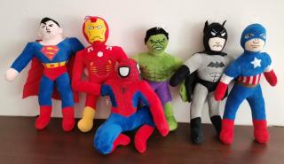 Set Mascote Plus Avengers Hulk, Capitanul America, Iron Man, Batman, Superman, Spiderman