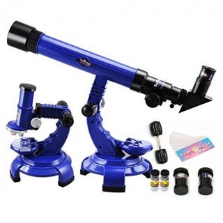 Set Telescop si Microscop 2 in 1 pentru Copii - Explorare si Educatie