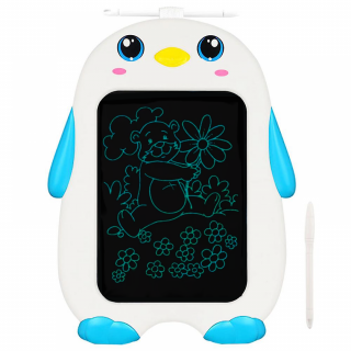 Tableta GRafica de desen si scris Lcd Pinguin Alb Albastru