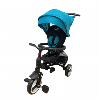 Tricicleta L-Sun cu scaun rotativ 360, Multifunctionala si Ultrapliabila, Albastru