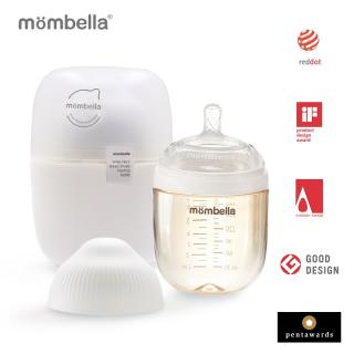 Biberon Anticolici Mombella Breast-Like, 210ml, Tetina M flux mediu, PPSU, Ivory