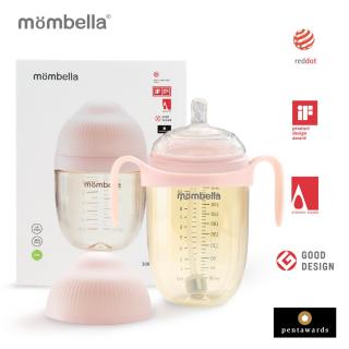 Biberon Anticolici Mombella Breast-Like, 300ml, Tetina 360A, sA   XL Flux Consistent, PPSU, Old Roze