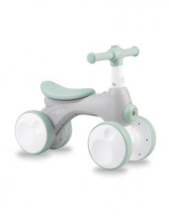 Bicicleta cu lumini, sunet si difuzor de balonase, Momi Tobis - Grey