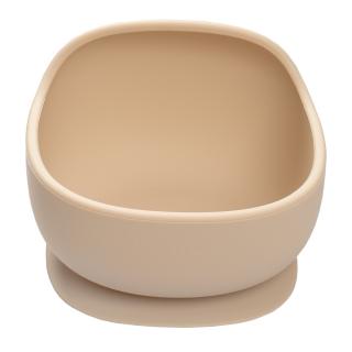 Bol din silicon cu ventuza, AppeKids, Classic - Bubble Beige