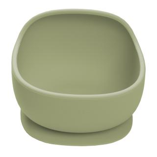 Bol din silicon cu ventuza, AppeKids, Classic - Raw Green
