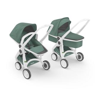 Carucior 2 In 1, Greentom, 100% Ecologic, White Sage