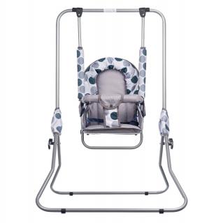 Leagan pentru copii, AppeKids, cu spatar reglabil, Grey Dots