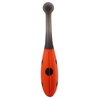 Periuta de dinti din silicon pentru antrenament, 6 luni+, Mombella, Buburuza