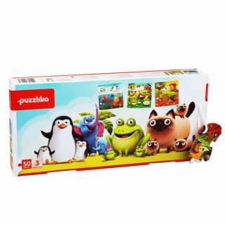 Puzzle 3 in 1 Cubika   Animalutele Preferate