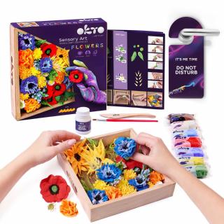 Set creatie Wood  Craft - Flowers, 21 21cm - Freedom