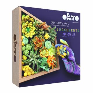 Set creatie Wood  Craft - Succulents, 21 21cm - Energy