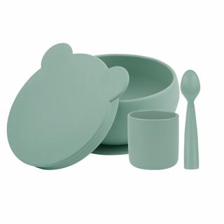 Set de hranire BWL I Minikoioi, 100% Premium Silicone ,   River Green