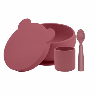 Set de hranire BWL I Minikoioi, 100% Premium Silicone ,   Velvet Rose