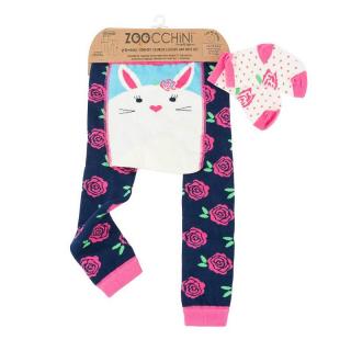 Set pantaloni si soseste antiderapante, Zoocchini, 12-18 Luni A  a, s  a,  œ Bunny