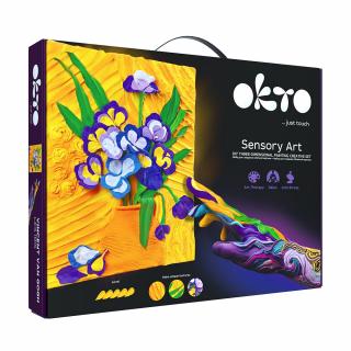 Set pictura 3D cu argila usoara, 30 40cm - Irises